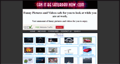 Desktop Screenshot of canitbesaturdaynow.com